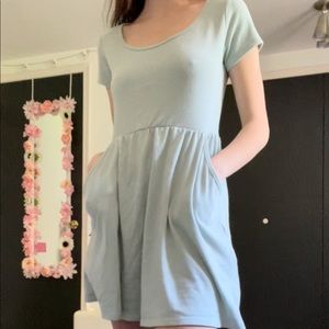 Light green babydoll dress
